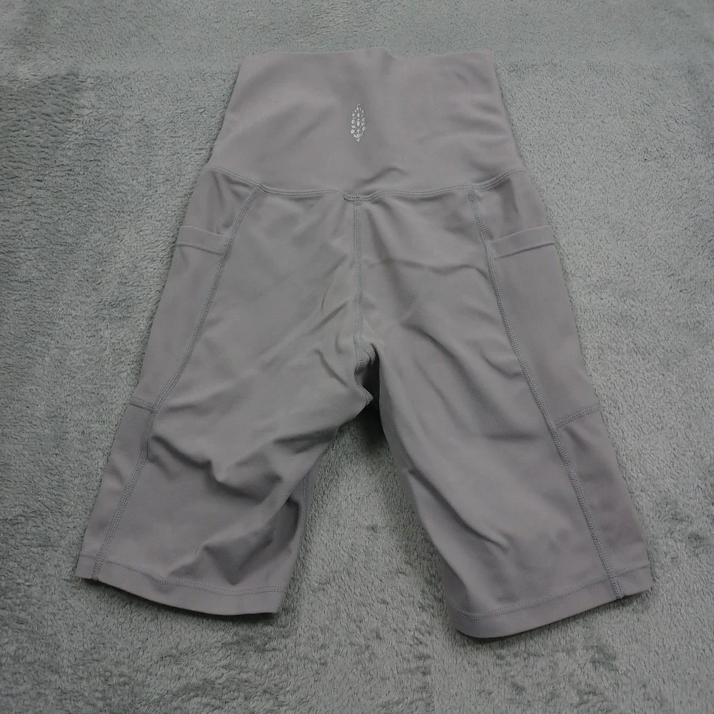 Free People Shorts Womens XS Gray‎ Activewear Pockets Yoga Training